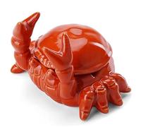 Crab Ashtray, 4.5x3.1x3.2 Inch Anti-Fly Ashes Ceramic Ashtray with Lid, Easy to Use Ashtray with Lid, for Living Room Home Decoration Art Gift Sets