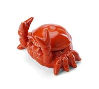 Crab Ashtray, Red Crabs Ashtray With Lid, Ceramic Home Decoration Cute Anti Ashes Ceramic Ashtrays with Lid, for Living Room Art Gift Sets,