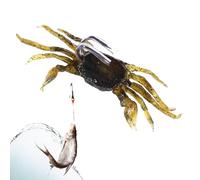 Crab Bait for Fishing - Artificial Simulation Crab with Pointed Hook | Good Water Sinking Fishing Tackle, Anti-Hung Design, Realistic Lures for Mandarin Fish & Carp, Ice