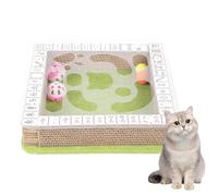 Crab Box For Cats Corrugated Interactive Mahjong Shape | Pet Snack Puzzle Toys For Pets, Kittens, Food and Recreation, Entertainment, Indoor, Home and Cat Cattery