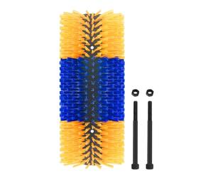Crab Brush - Horse Scraper Back Hair Care, Full Massage Shedding Tool Double Screw, Reliable Bristles Thorough Deep Cleaning, Comfortable Experience Skin | for Donkey Horse