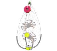 Crab Cage, Folding Cage with Automatic Opening and Closing | Portable Pot for Beginners for Marine Ponds Beaches Lakes Shrimp Kayak Outdoor Dock