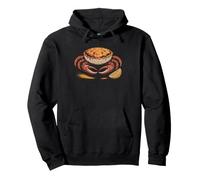 Crab Cake Ingredients Flat Lay Art Maryland Seafood Lover Pullover Hoodie