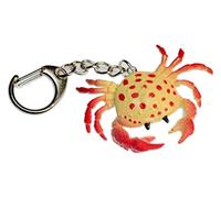 Crab Cancer Key Ring Chain Miniblings Ocean Shellfish Zodiac Sign Yellow Red