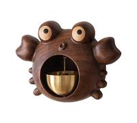 Crab Cannate - Coastal Nautical Entrance Ringell, Decorative Blue Crab Bell Ringer | Handcrafted Solid Brass Beach, Beach Home Decor, Accent for ca