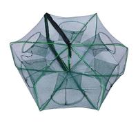Crab Catching Net - Multi-Entry Fishing Cage, Foldable Fish Trap for | Easy to Carry Portable Shrimp Bait Net, River Trap for Small Fish, Crustaceans, Dock and Sea Groove