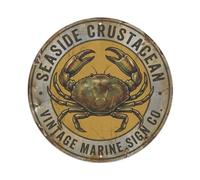 Crab Claws Seaside Creature Metal Tin Sign