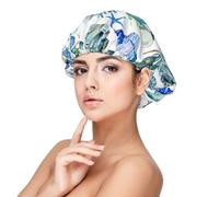 Crab Conch Print Sleeping caps for Women to Protect Hair, Comfortable Nightcap for Curly and Long Hair Black, Black, One size