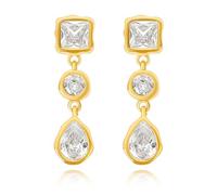 Crab Cowgirl Boot Feather Bow Horseshoe Poker Aces Teardrop Ball Heart Stud Earrings for Women, 14K Gold Plated Dangle Drop Stud Earrings, Statement Earrings (Teardrop)