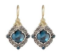 Crab Earrings Blue Women's Bridal Earrings for Valentine's Day (5.0) 5 1 1 Earrings Organiser For, one size, Metal, No Gemstone