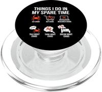 Crab Eater Things I Do In My Spare Time Funny Crab Eating PopSockets PopGrip for MagSafe