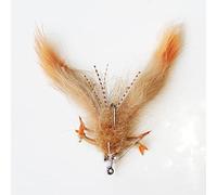 Crab fishing fly zonker SUPER FLY by FISHIN ADDICT #2 / 80mm (SANDY TAN)