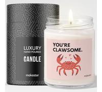 Crab Gifts - Luxury Soy Wax Candle - Vanilla, Jasmine, Sugared Almond - Makester