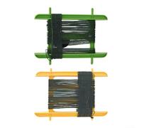 Crab Hand Line for Crabbing with 13M Rope and Hookless Bait Bag, Counterweight for Quick Sinking, Safe and User Friendly for Beach or Pier Trips (green+yellow)