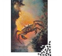 Crab in A Mystical Setting 1000-Piece Puzzle for Adults, 70x50cm/1000pcs, Clean White Cardboard for Sorting; A Weekend Activity at Your Own Pace