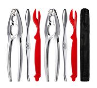 Crab Leg Crackers - Crab Crackers and Tools Set with Stainless Steel Seafood Utensils Crackers & Forks Cracker, Shellfish Crackers and Tools for Seafood Boil Party Supplies, Dishwasher Safe