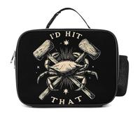 Crab Lovers I'd Hit that Insulated Lunch Bag Lunchbox Cooler Container Tote for Work Travel Picnic