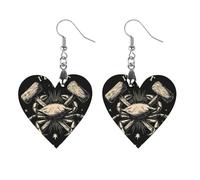 Crab Lovers I'd Hit That Women's Earrings Wooden Pendant Dangle Jewelry Stylish Accessories for Party