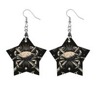 Crab Lovers I'd Hit That Women's Earrings Wooden Pendant Dangle Jewelry Stylish Accessories for Party