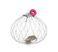 Crab Network made of steel wire, fishing net made of steel - fishing accessories Fishing mesh - Automatic opening and closing network, multifunctional mesh made of mild steel wire for catching