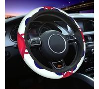 Crab On The Waves Steering Wheel Cover Universal 15 Inch Sports Style Elastic Breathable Comforts Car Steering Wheel Accessories