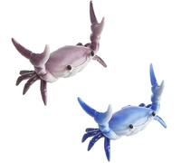 Crab Pen Holder, 2026 New Cute Crab-Shaped Pen Holder, Crabs Penholder Bracket Storage Rack Gift Stationery Can Be Applied For Family Exhibitions, Parties, Shop Windows, Office Etc. (blue+purple)