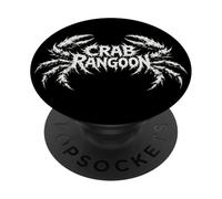 Crab Rangoon Death Metal Meme Funny Chinese Food Humor PopSockets Adhesive PopGrip