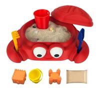 Crab Sandbox - Portable Mini Crab Sandbox with Lid - Adult Sensory Sandscape | Desktop Relaxation Set with Sand and Accessories | Sensory Meditation Decor - Stress Relief Zen Garden for Office Home
