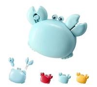 Crab-Shaped 4-in-1 Multifunction Bottle Opener with Magnetic Fridge Magnet, Mini Scissors & Retractable Box Cutter, Portable Kitchen Gadget for Home, Office & Bar Use (Blue,1 PC)