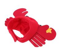 Crab Shaped PET Hat with Secure Chin Strap for Small Dogs | Plush Red Novelty Style, Festive Party Dress up Dogs, Cute Social Media PET Creators