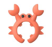 Crab Spoon Holder- 5.8x6.5cm Adjustable Crab Utensil Holder | Silicone Spatula Organizer for Pots |Non-Slip Cooking Spoon Holders | Heat-Resistant Pot Clip Spoons Rest | Stove Top Spatula Organizer