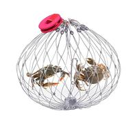 Crab Steel Wire for Fishing - Stainless Steel Crab Network for Saltwater | Automatic Fish Basket Opening, Crab Trap for Salt Water and Water, Pes