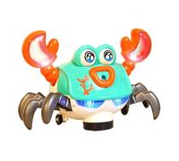 Crab Toy Realistic Swinging Motion Smart Obstacle Avoidance Cool Light Color Sound Choices Multi Effects Play For Kids toys singing baby & escape universal tummy babies moving sensory crab Fo