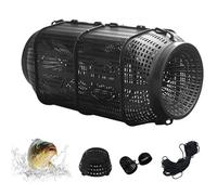 Crab Trap, Bait Fish Trap, River Crayfish Trap, Durable Eel Trap Made of PP, with 6 m Nylon Rope and Bait Bag, Robust Crab Trap for Fishing, Crabs, Shrimp Eel (35/50 cm)