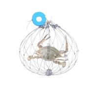 Crab Trap - Steel Wire Crab Traps with Bait Cage | Wire Mesh Fishing Tool for Shrimp and Crayfish in River, Pond, and Saltwater
