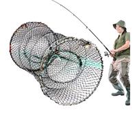 Crab Traps, Crab Net for Crab Catching, Foldable Floating Multifunctional Robust Bait Cage for Tide Zones, Freshwater Catching, Aquarium Collecting
