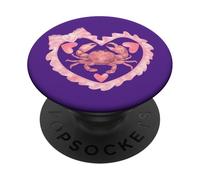 Crab tshirt Crab Shack Crab Lover Retro Style Crab Heart Tee PopSockets Adhesive PopGrip