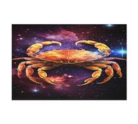 Crab Wooden Jigsaw Puzzles 1000 Pieces Family Activity Puzzle Educational Games for Adults And Kids Age 12 Years Up （75×50cm）