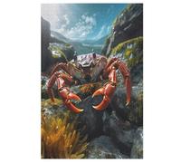 Crab Wooden Jigsaw Puzzles for Adults 1000 Pieces Jigsaw Puzzle For Kids Age 12 Educational Game Toys （78×53cm）