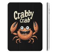 Crabby Crab Cute Tablet Case with Pencil Holder Unisex Slim Hard Protective Cover Compatible with iPad Mini 4/5/6