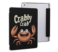 Crabby Crab Cute Tablet Case with Pencil Holder Unisex Slim Hard Protective Cover Compatible with iPad 2020 /Pro 2020/2020 AIR 4 /Pro 2021