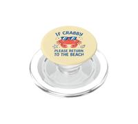 Crabby Return to the Beach Summer Vacation PopSockets PopGrip for MagSafe