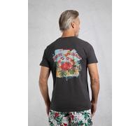 Crabby Shack Back Print Graphic T-Shirt Weird Fish Jet Black 4XL