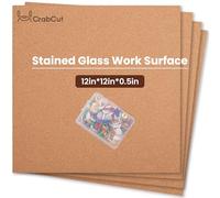 Crabcut Stained Glass Supplies & Starter Kit - 12x12 Inch Heat Resistant Work Surface Mat, Essential Stained Glass Tools with Cutting Mat for Table Protection (4 Pack)