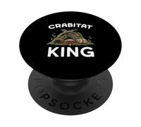 Crabitat King Funny Hermit Crab Habitat Love PopSockets Adhesive PopGrip