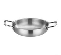 Crabop 18Cm Stainless Steel Ramen Soup Pot With Handles, Ergonomic Handles For Noodles, Broths And Stews, Even Heat, Dishwasher Safe (silver)