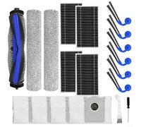 Crabop 19-Piece Replacement Kit for ECOVACS for DEEBOT T90 PRO & X12 PRO for OMNI: Side Brushes, Roller, Filters, Dust Bags & Tools for Deep Cleaning