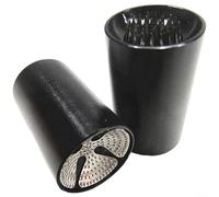 Crabop 2-in-1 Billiard Cue Tip Tool with Needle Pointer and Grinder, Aluminum Alloy Repair Kit for Shaping and Scuffing Tips, Compact 30mm Pocket Size for Pool Players(Black)