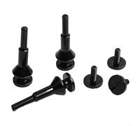 Crabop 3-Pack Cut-Off Wheel Mandrel Set for Die Grinders, Carbon Steel for ARBOR with Black Plating for 1/4 and 3/8 Inch Wheels(3PCS)
