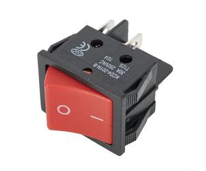 Crabop 30A 250VAC Welding Machine Power Switch, 4-Pin ON/OFF Rocker Switch with IP65 Flame Retrant Nylon Shell for Industrial Heaters Red(1PCS)